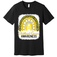 Childhood Cancer Awareness Hope Support Strong Warrior Premium T-Shirt