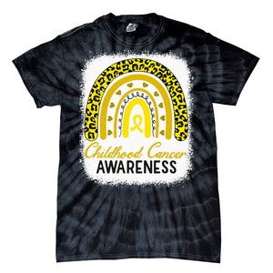 Childhood Cancer Awareness Hope Support Strong Warrior Tie-Dye T-Shirt