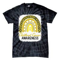 Childhood Cancer Awareness Hope Support Strong Warrior Tie-Dye T-Shirt