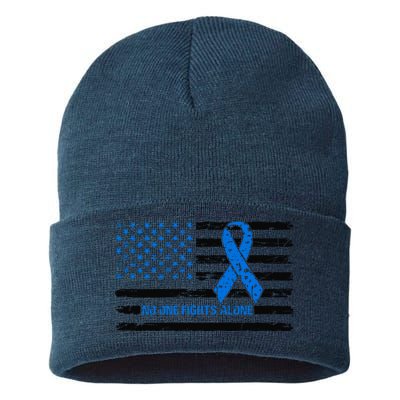 Colon Cancer Awareness Sustainable Knit Beanie