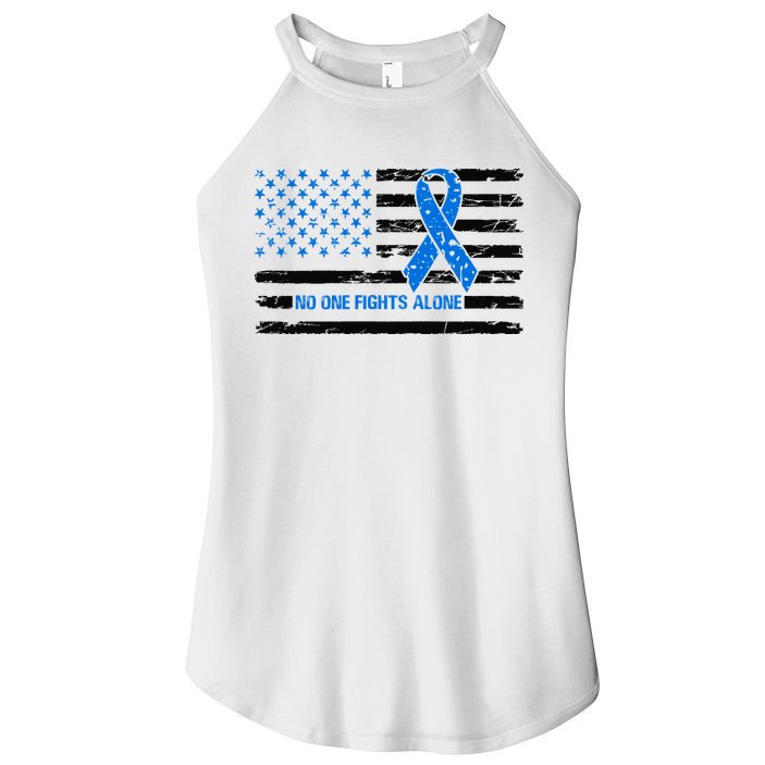 Colon Cancer Awareness Women's Perfect Tri Rocker Tank