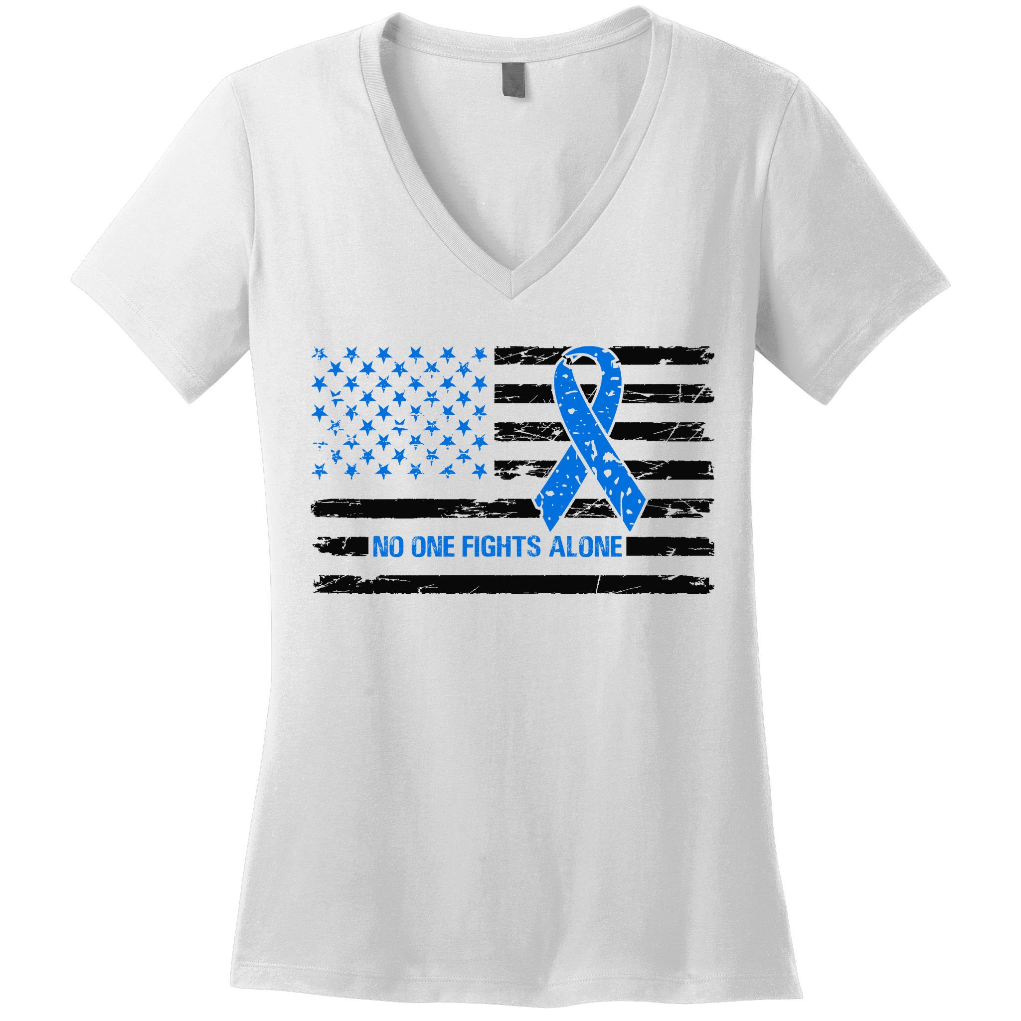 Colon Cancer Awareness Women's V-Neck T-Shirt