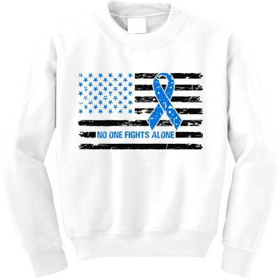 Colon Cancer Awareness Kids Sweatshirt