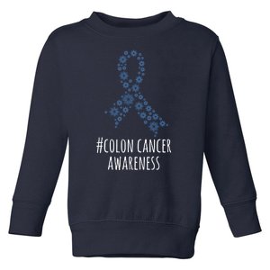 Colon Cancer Awareness Ribbon Toddler Sweatshirt