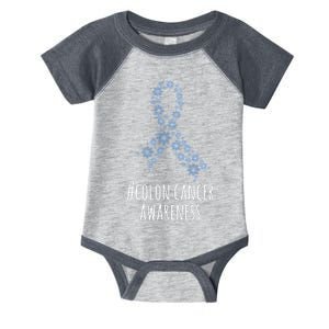 Colon Cancer Awareness Ribbon Infant Baby Jersey Bodysuit