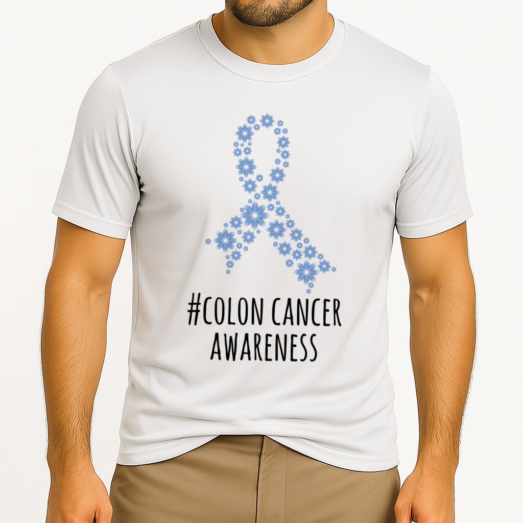 Colon Cancer Awareness Ribbon Cooling Performance Crew T-Shirt