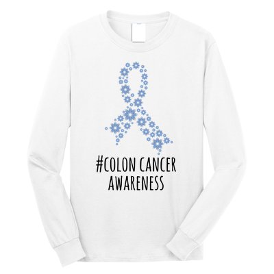 Colon Cancer Awareness Ribbon Long Sleeve Shirt