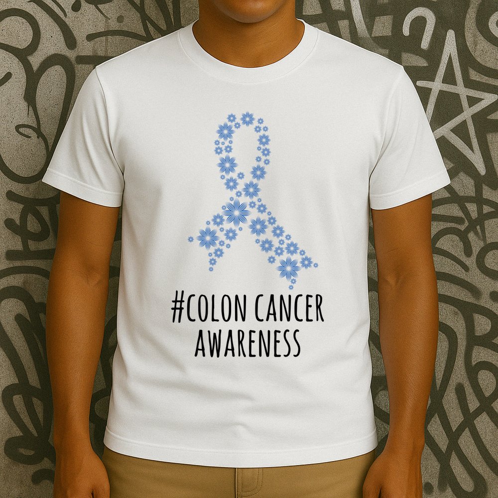 Colon Cancer Awareness Ribbon T-Shirt
