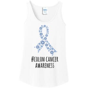 Colon Cancer Awareness Ribbon Ladies Essential Tank