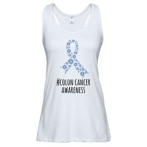 Colon Cancer Awareness Ribbon Ladies Essential Flowy Tank