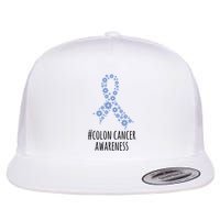 Colon Cancer Awareness Ribbon Flatbill Hat