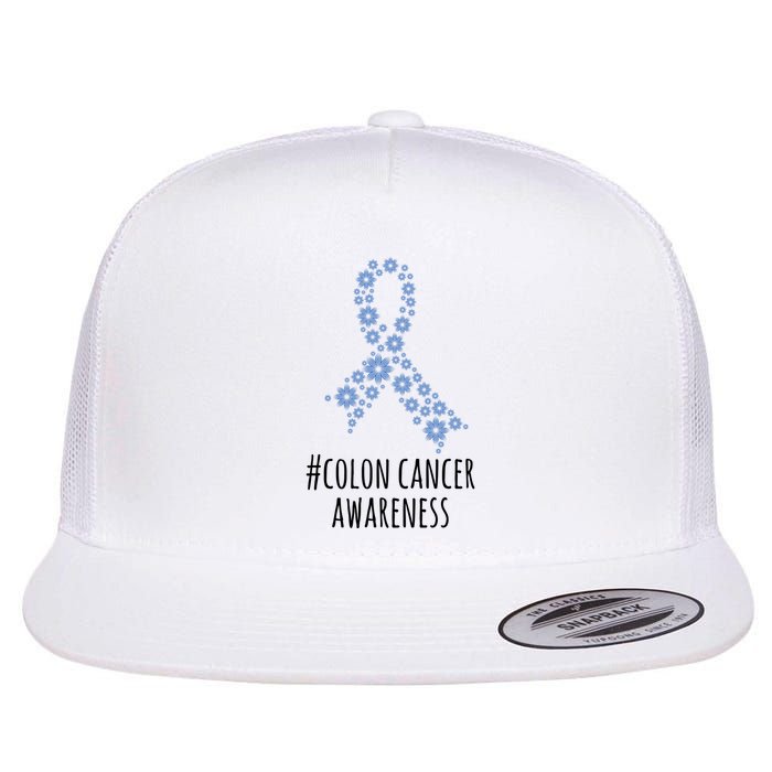 Colon Cancer Awareness Ribbon Flatbill Hat