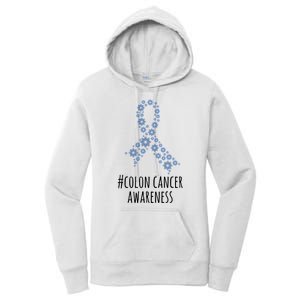 Colon Cancer Awareness Ribbon Women's Pullover Hoodie