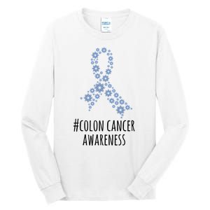 Colon Cancer Awareness Ribbon Tall Long Sleeve T-Shirt