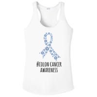 Colon Cancer Awareness Ribbon Ladies PosiCharge Competitor Racerback Tank