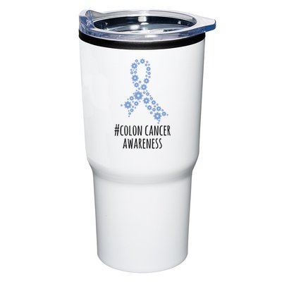 Colon Cancer Awareness Ribbon Tumbler