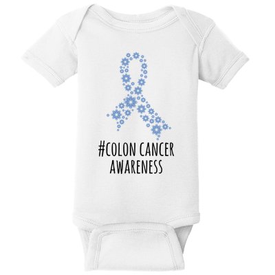 Colon Cancer Awareness Ribbon Baby Bodysuit