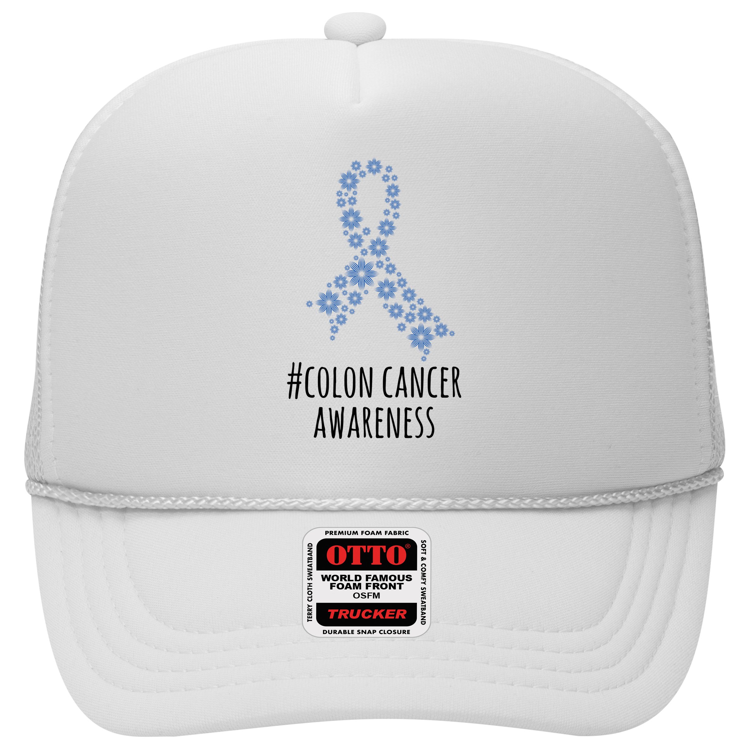 Colon Cancer Awareness Ribbon Hat