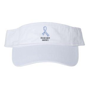 Colon Cancer Awareness Ribbon Valucap Bio-Washed Visor