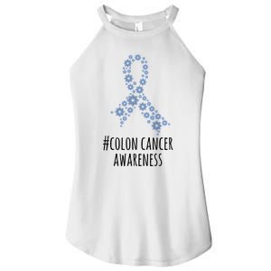 Colon Cancer Awareness Ribbon Women's Perfect Tri Rocker Tank