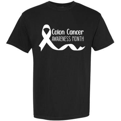 Colon Cancer Awareness Month Black Garment-Dyed Heavyweight T-Shirt