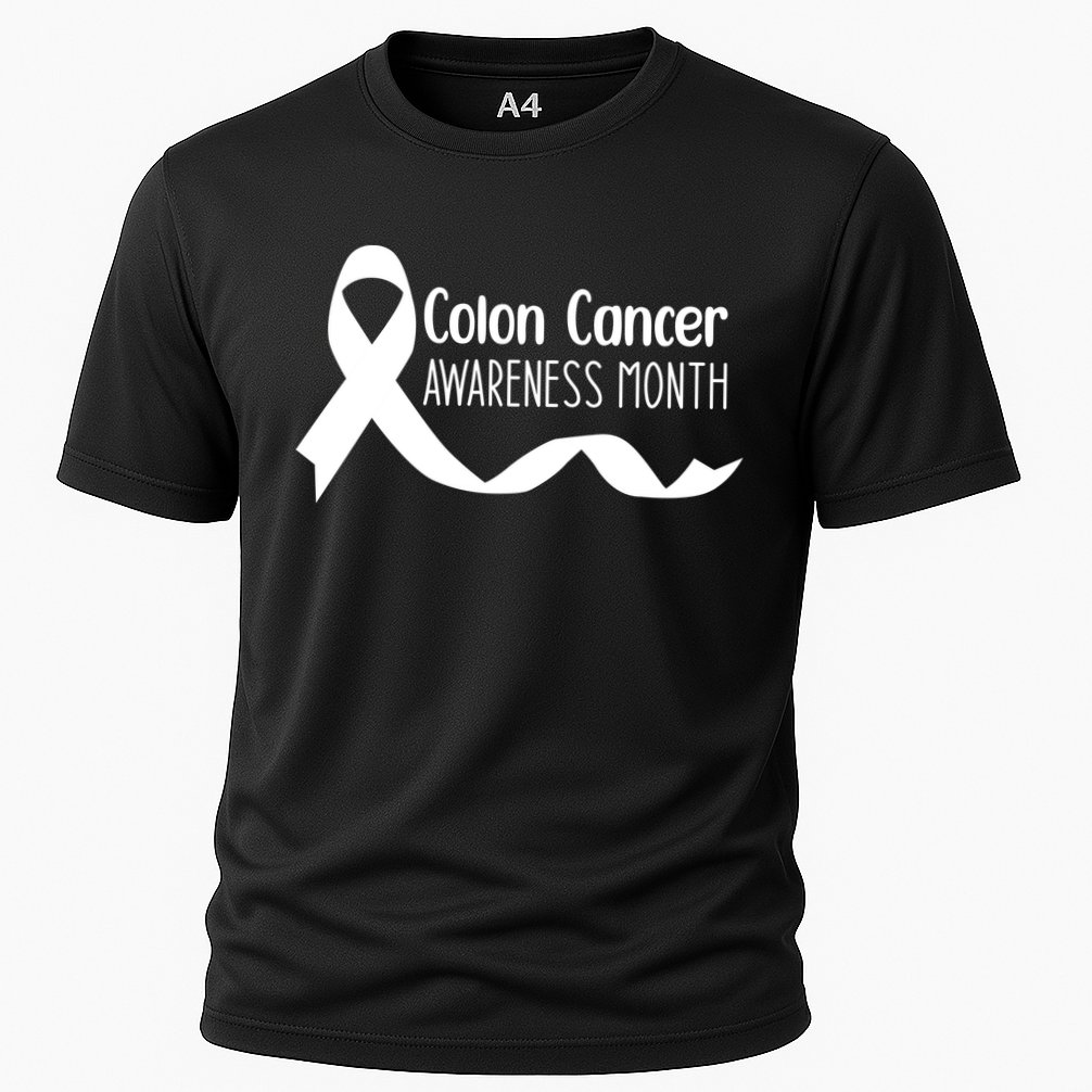 Colon Cancer Awareness Month Black Cooling Performance Crew T-Shirt