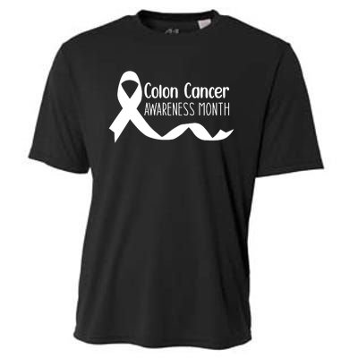 Colon Cancer Awareness Month Black Cooling Performance Crew T-Shirt