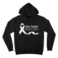 Colon Cancer Awareness Month Black Hoodie