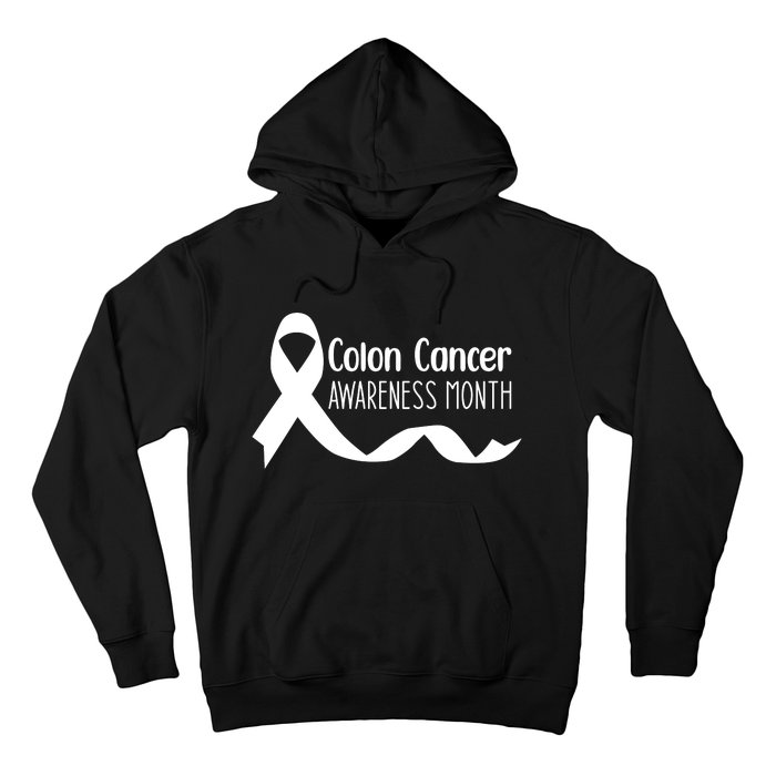 Colon Cancer Awareness Month Black Hoodie