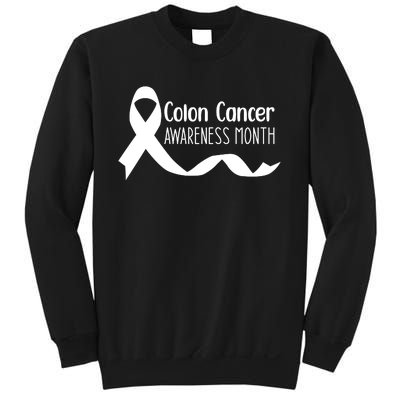 Colon Cancer Awareness Month Black Sweatshirt