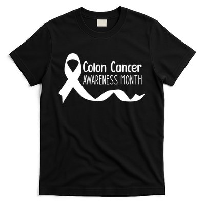 Colon Cancer Awareness Month Black T-Shirt