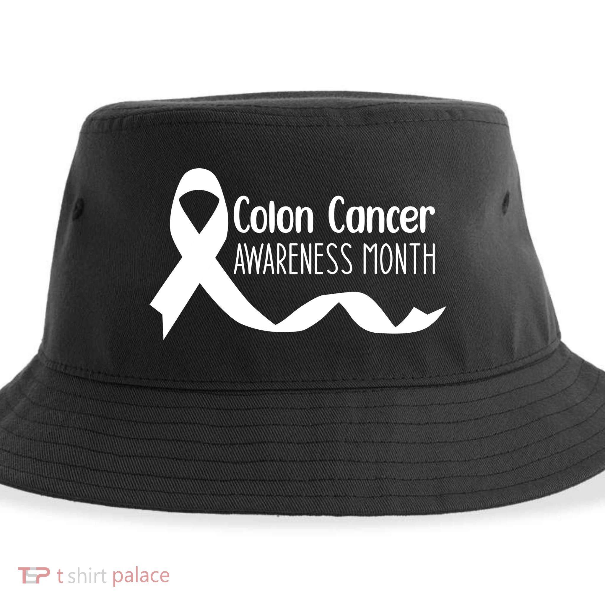 Colon Cancer Awareness Month Black Sustainable Bucket Hat