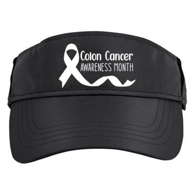 Colon Cancer Awareness Month Black Adult Drive Performance Visor