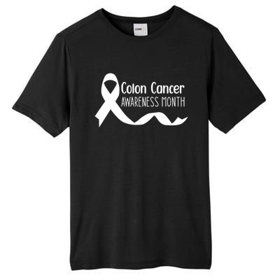 Colon Cancer Awareness Month Black Tall Fusion ChromaSoft Performance T-Shirt