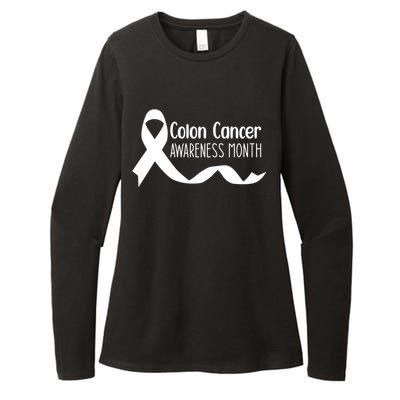 Colon Cancer Awareness Month Black Womens CVC Long Sleeve Shirt