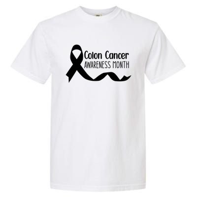 Colon Cancer Awareness Month Black Garment-Dyed Heavyweight T-Shirt