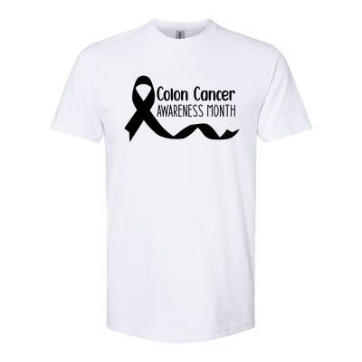 Colon Cancer Awareness Month Black Softstyle CVC T-Shirt