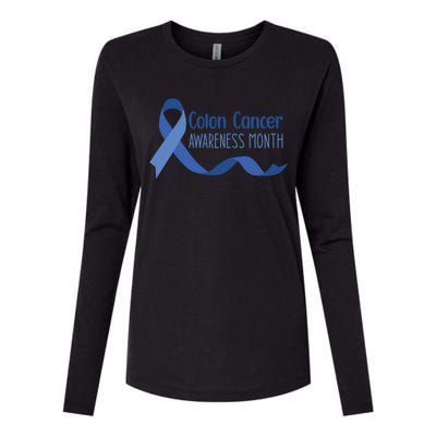 Colon Cancer Awareness Month Womens Cotton Relaxed Long Sleeve T-Shirt