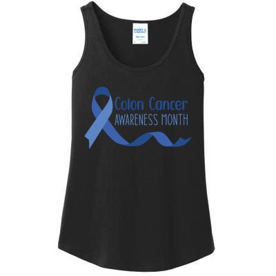 Colon Cancer Awareness Month Ladies Essential Tank