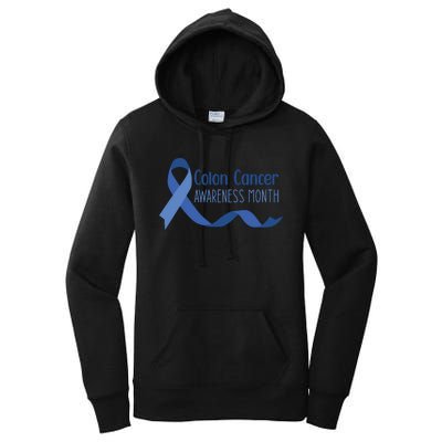 Colon Cancer Awareness Month Women's Pullover Hoodie