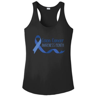 Colon Cancer Awareness Month Ladies PosiCharge Competitor Racerback Tank