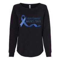 Colon Cancer Awareness Month Womens California Wash Sweatshirt