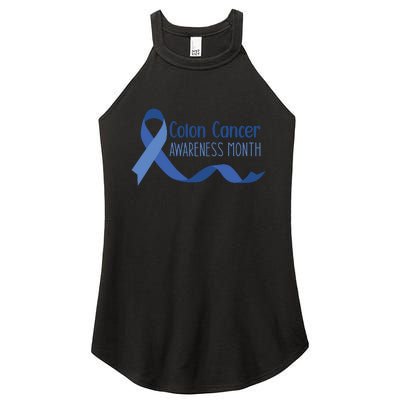 Colon Cancer Awareness Month Women's Perfect Tri Rocker Tank