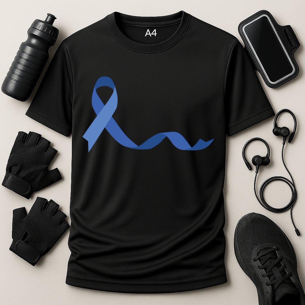 Colon Cancer Awareness Ribbon Cooling Performance Crew T-Shirt