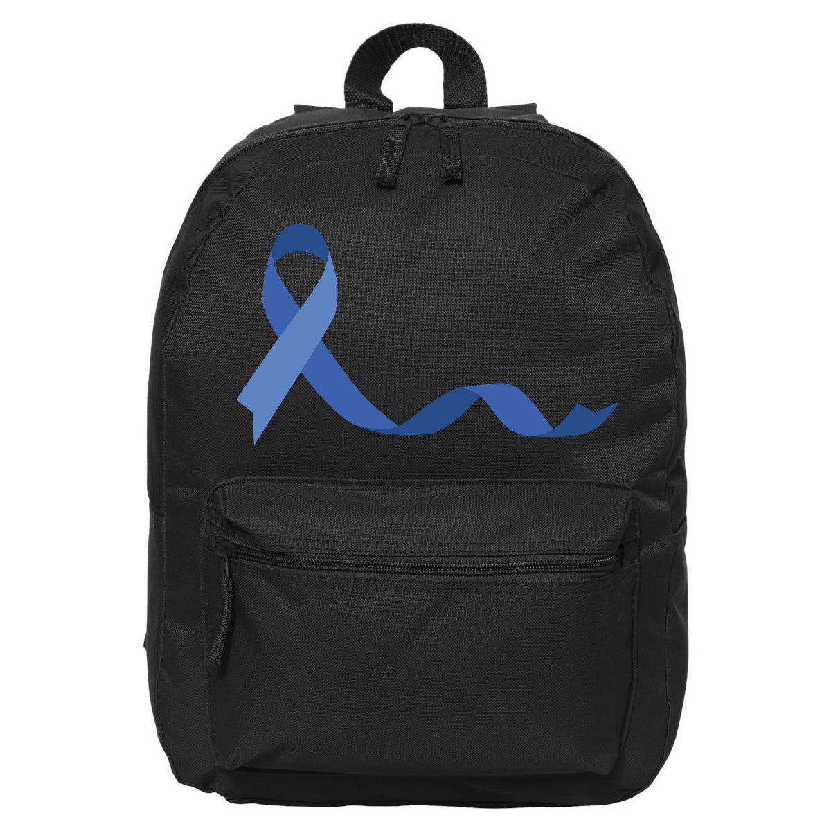 Colon Cancer Awareness Ribbon 16 in Basic Backpack