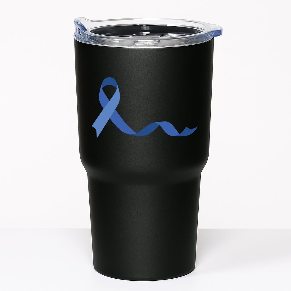 Colon Cancer Awareness Ribbon Tumbler