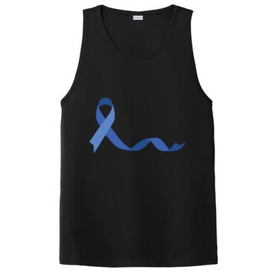 Colon Cancer Awareness Ribbon PosiCharge Competitor Tank