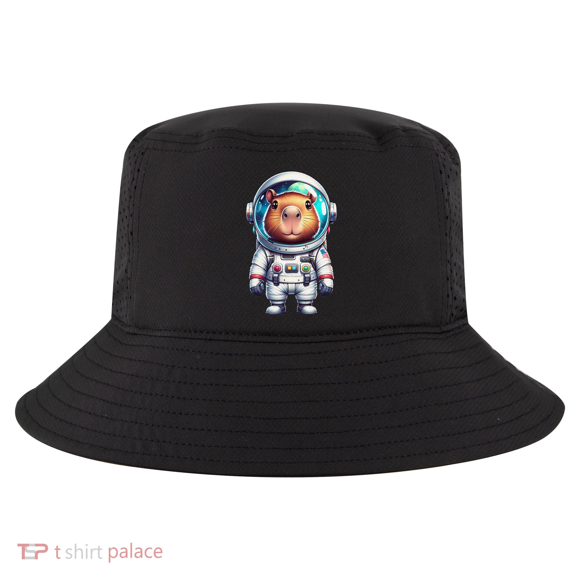 Cute Capybara Astronaut Helmet Space Cool Comfort Performance Bucket Hat