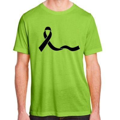 Colon Cancer Awareness Ribbon Black Adult ChromaSoft Performance T-Shirt