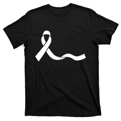 Colon Cancer Awareness Ribbon Black T-Shirt